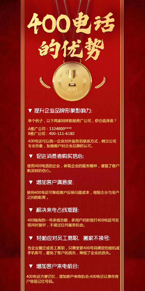 400电话申请可以让企业开发更多的客户资源
